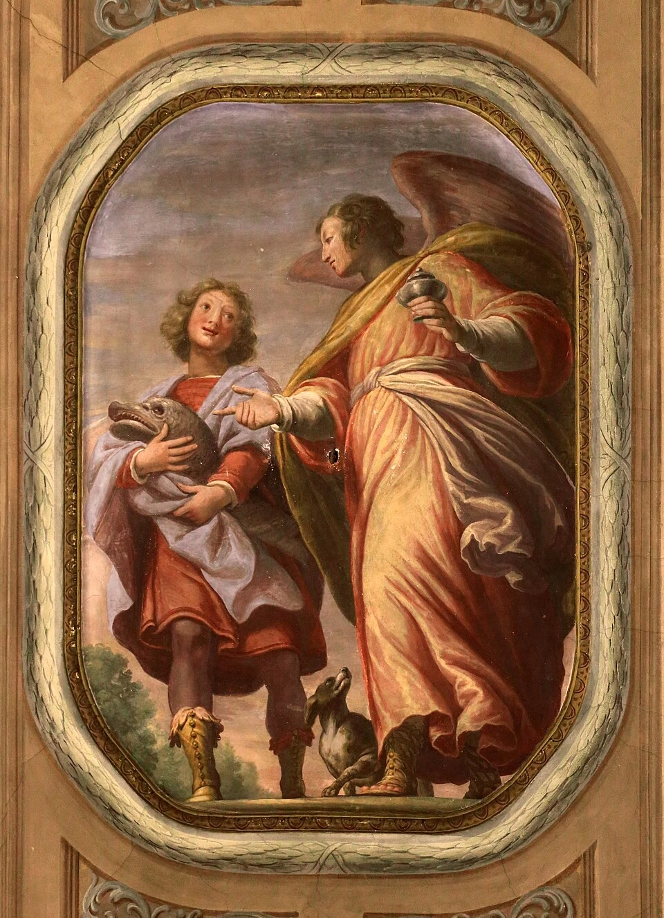 Tobiolo e l'arcangelo Raffaele - Palazzo di San Clemente